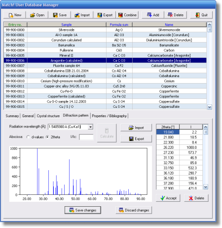 Screenshot of Match! User Database Manager
