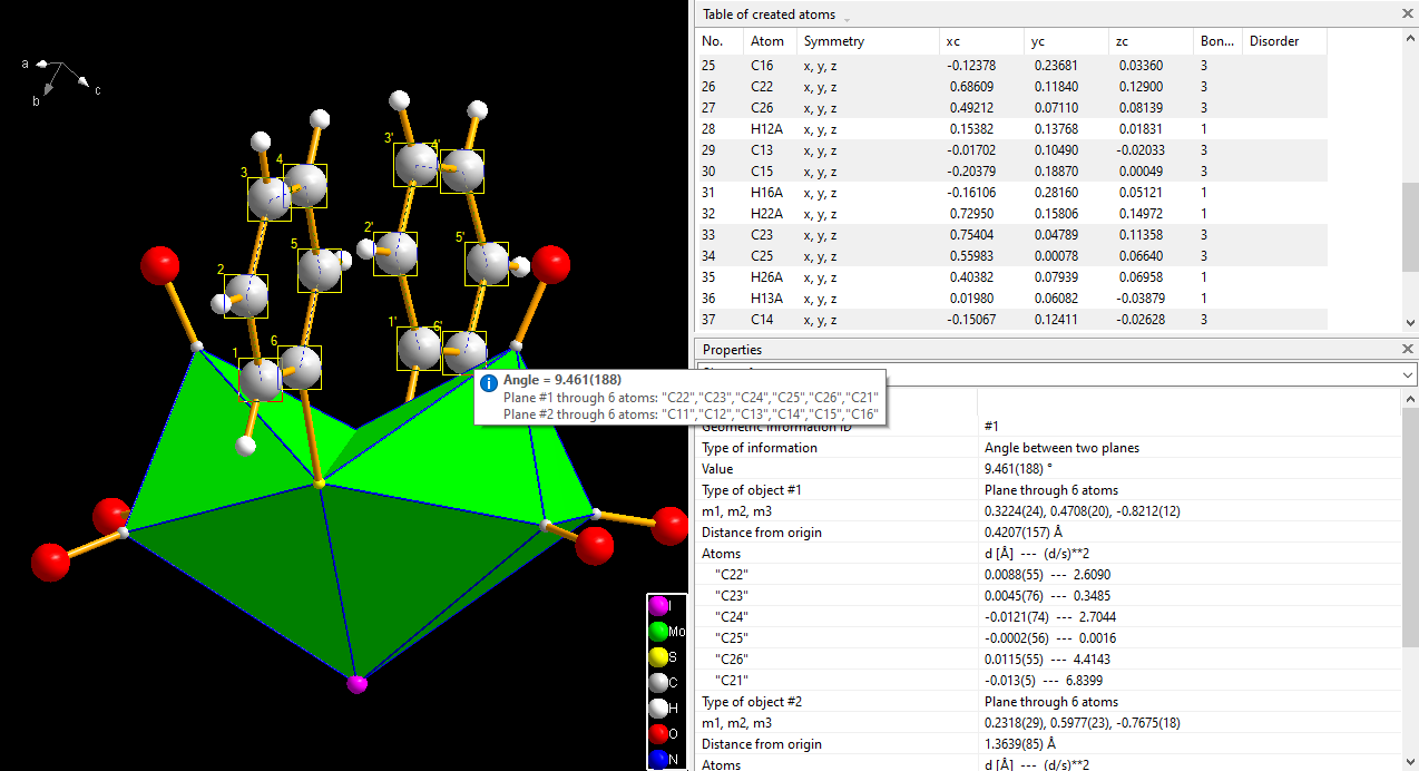 Diamond Measuring Angle Between Two Planes